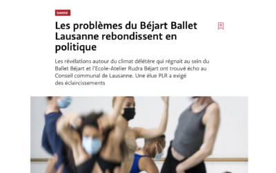 Les problèmes du Béjart Ballet Lausanne rebondissent en politique